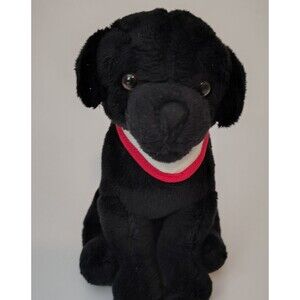 JAAG Scheels Black Lab Labrador Plush Puppy Dog Small 6"  Sitting 2023